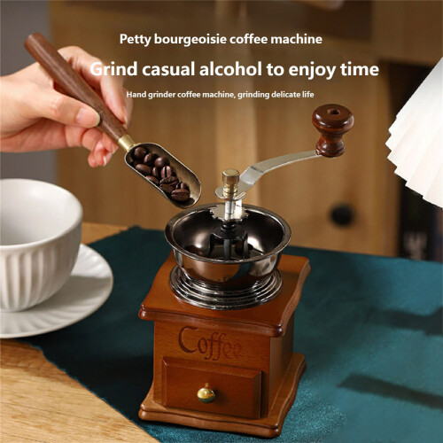 Portable Manual Coffee Grinder Large Capacity Hand Cranked 1