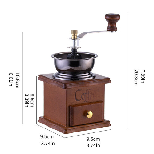 Portable Manual Coffee Grinder Large Capacity Hand Cranked 2