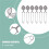 6Pcs Tea Infuser Loose Leaf Tea Snap  Tea Strainer Spoon Stainless Steel Tea Filter Steeper with Handle 6