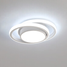Goeco LED Ceiling Light 32W 6500K Modern Round Design for Bedroom Bathroom