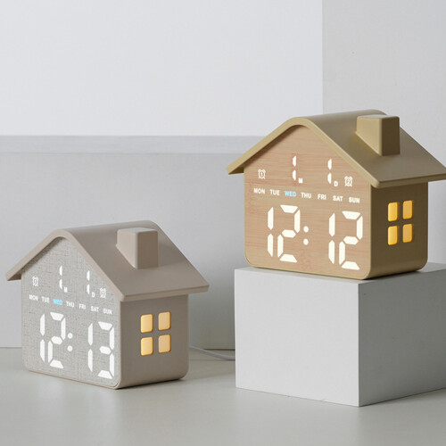Multifunctional Children Digital Alarm Clock With LED-Yellow 2