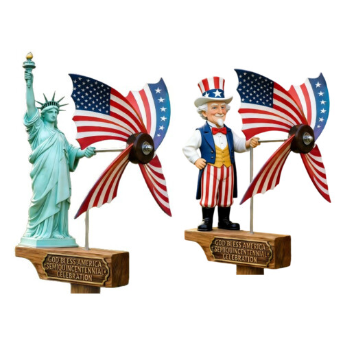 Amerikanische Windmühle im Freiheitsstatuen-Design,-1 1