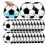 24Pcs Athletic Ball Theme Bag Waterproof Clear Plastic-Style6 7