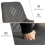 (2pcs, GREY) Set of 2 Bar Stools Velvet Breakfast Stool Chairs 4