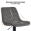 (2pcs, GREY) Set of 2 Bar Stools Velvet Breakfast Stool Chairs 3