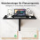 Wall Mounted Folding Table Space Saving Kitchen Table Folding Wall Table 80 x 60 cm Black 3