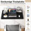 Wall Mounted Folding Table Space Saving Kitchen Table Folding Wall Table 80 x 60 cm Black 5