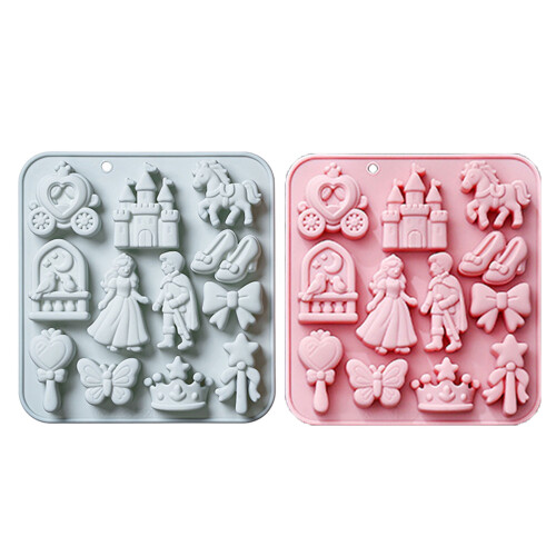Easy Releases Princess Silicone Mould For Creative Baking-Pink 1