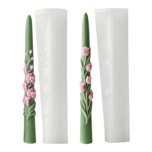 Detailed Flower Pattern Silicone Mould For-2 piece set 1