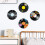 Universe Planet Design Vinyls Record Wall-four piece set 3