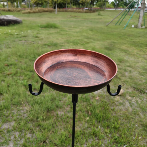 Mangeoire pour bain d'oiseaux en fer forgé, Station-1 1