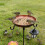 Decorative Wrought Iron Bird Feeder Bird Bath with Stake For-1 7