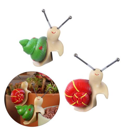 Tiny Snail Statue Planter Ornament For Flowerpot Display 1