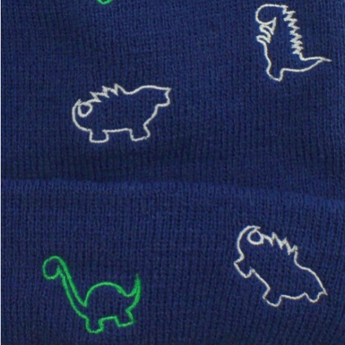 (Blue) SSP Hats Boys Dinosaur Beanie 2