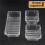 9 Pcs Clear Drawer Organizer Trays Assorted 4-Size Drawer Dividers, Versatile Storage Boxes Makeup Organiser Set 7