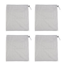 4 Pack Brew Bags -Reusable Mesh Bag for Fruit Cider Grape Wine Press Drawstring Straining Brew in a Bag 38X42cm