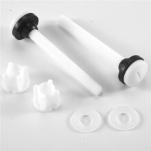 8-Pack Toaletttank Plastbultar M10 Tank Till Skål Badrum Toalett Reparationssatser Monteringsskruvar och Tätningsset Pan  Bolts