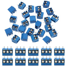 60Pcs 5mm Pitch 2 Pin & 3 Pin PCB Mount Screw Terminal Block Connector for (50 x 2 Pin, 10 x 3 Pin)