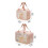 Double Layer PVC Cosmetic Bag For Women-Pink single layer 4