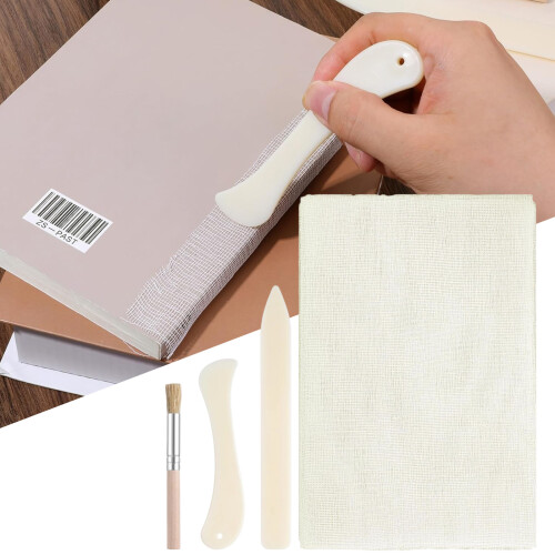 Multipurpose Book Restoration Tool Set With Binding Cloth Bone 1