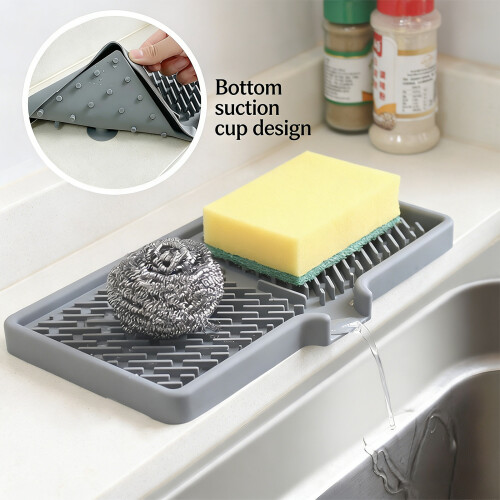Large Drying Sheet For Dinnerware Bowls And Cookware 17x14-Grey 1