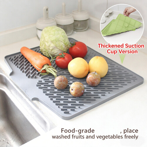 Large Drying Sheet For Dinnerware Bowls And Cookware 17x14-Grey 2