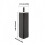 Triangular Hair Styling Tools Holder Pouch For Curling-Black 4