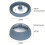 Practical 23cm Microwave splashes Protectors Foldable Keep-S 4