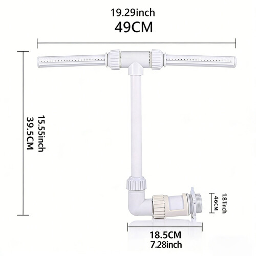 Two Nozzle Swimming Pool Water Feature For Pools And Liquid 2