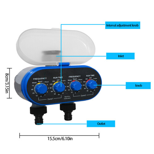 Reliable Automatic Plant Watering System Two Port Control Saves 2