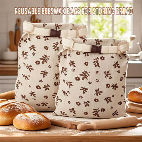 Bread Storage Bag For Home Sourdough Freshness With Secure Clasp 1