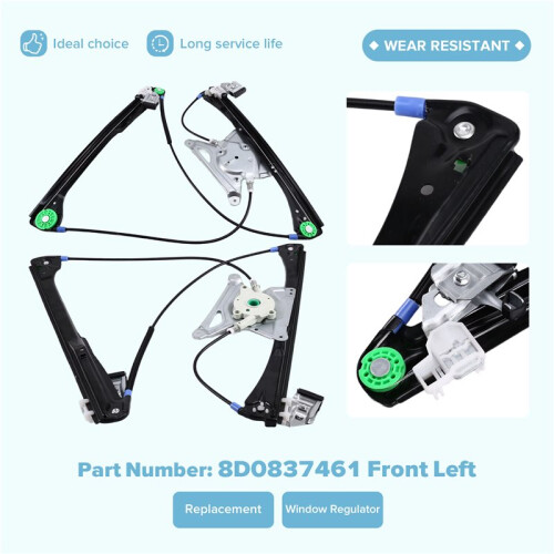 Window Regulator for  A4 B5 8D2 8D5 Front Left 8D0837461 2