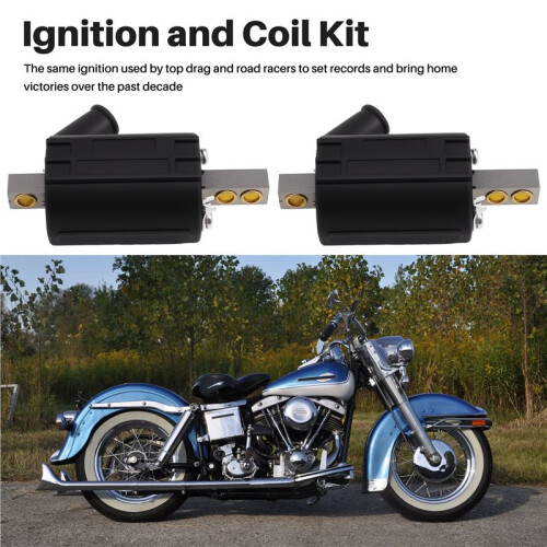 Dynatek DSK6-2 Points Repl Dyna S Single Fire Ignition & 2 Coils for -Davidson 1970-98 H-D 2