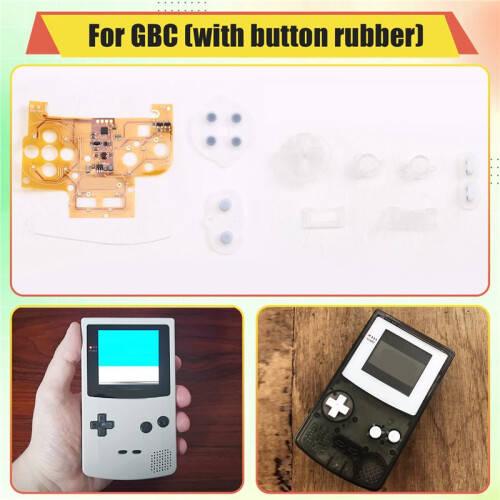 For GBC Button Light Assembly LED Color Button Mot Kit Flex Cable for Game Boy Color 2
