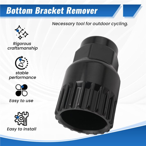 Bicycle 20 Teeth Bottom Bracket Remover Puller Tool Black for Mountain Bike Bicycle Repair Tools 1