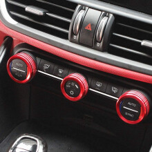 Fit for Giulia Stelvio 2015-2020 Interior Accessories Car Interior Trim Air Conditioner Knob Cover