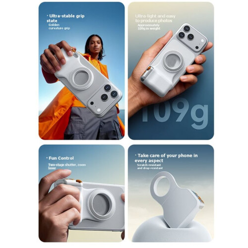 Magnetic Camera Grip Aid Camera Stabilizer Handle Wireless  Remote Control Zoom Handheld Camera Stabilizer 2