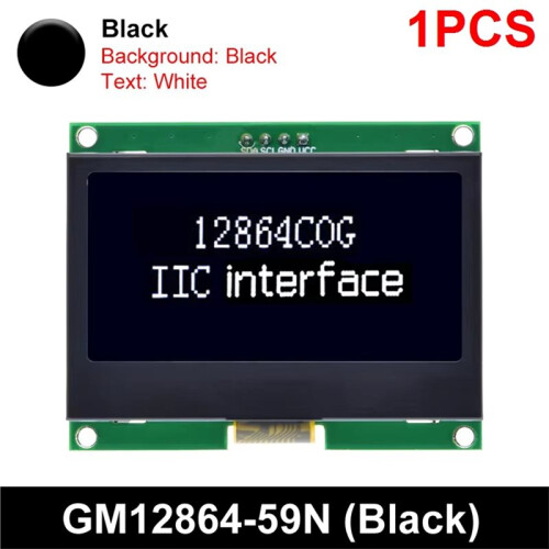 12864 IIC LCD Module 128X64 I2C ST7567S COG Graphic Display Screen Board LCM Panel Dot Matrix Screen for  A 1