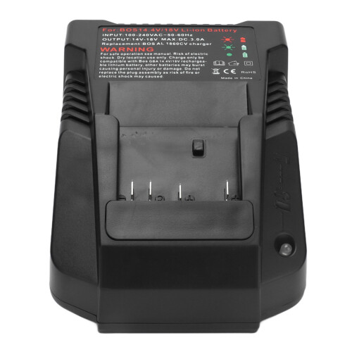 BC660 BC1880 14-18V 3A Ladegerät EU-Stecker Schwarz