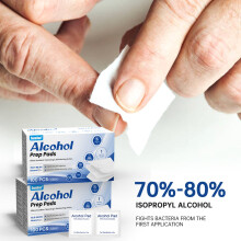 Wegwerpalcohol-desinfectiepads
