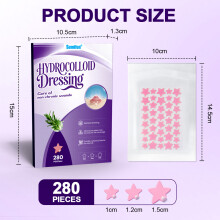 (Pink) Transparante acnepleister Nieuw product Tea Tree Oil Hydrocolloid absorberende acnepleister