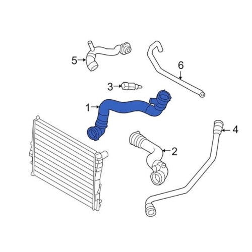 Coolant Hose 17127537717 Suitable for  E60 E63 1