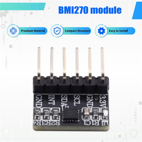 BMI270 Module, 6-Axis Attitude Sensor, Inertial Measurement Unit, Accelerometer, Gyroscope,BMI270 6-Axis Attitude Module 1