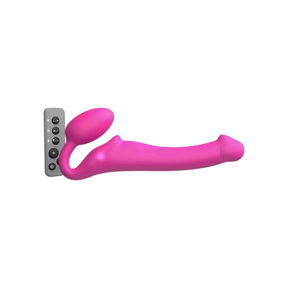 Strap-On-Me Fuchsia Remote Control Vibrating Strapless Strap-On M