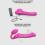 Strap-On-Me Remote Control Vibrating Strapless Strap-On Fuchsia M 5
