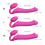 Strap-On-Me Remote Control Vibrating Strapless Strap-On Fuchsia M 9