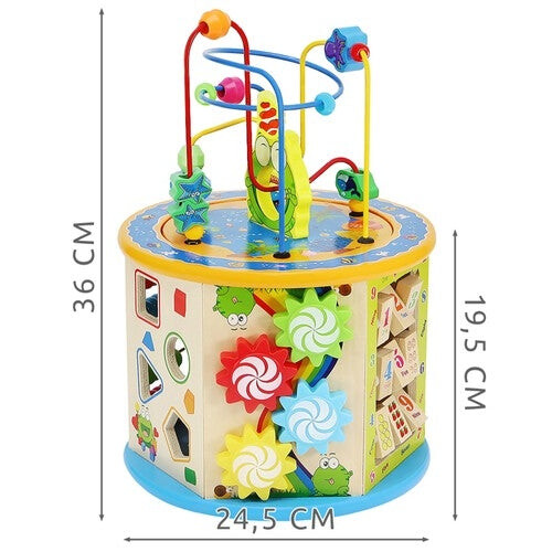 Wooden educational cube 22429 2