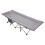 Living And Home Portable Folding Camping Cot Camping bed with Headrest, Grey 3