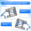 2 Portar USB 3.0 Frontpanel Diskettfack 20-Stift USB3.0 Hub Expansionskabel Adapter Plastfäste för PC Desktop 5