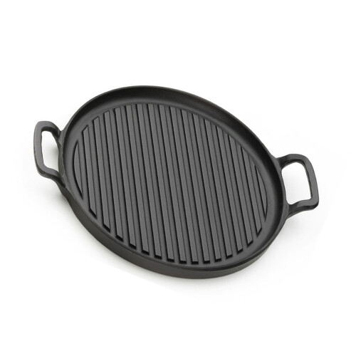 Hochwertige Eisen-Speck-Grillplatten,-31CM